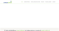 Desktop Screenshot of criticalairflow.com
